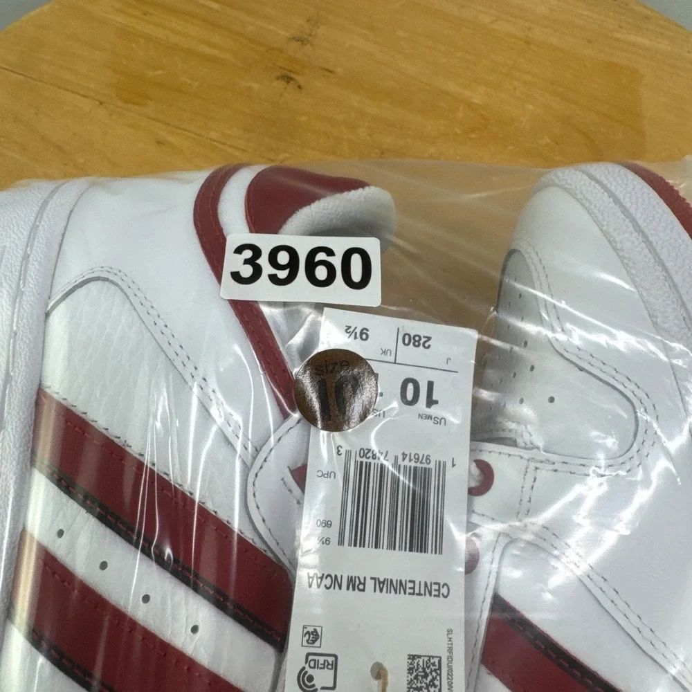 Adidas Centennial RM NCAA Indiana Hoosiers Mens Size 10 Sneakers Shoes White NEW